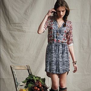 Anthropologie Tiny Perenne shirt dress